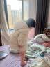 戴维贝拉（DAVE＆BELLA）白鸭绒儿童羽绒服连帽女童上衣宝宝衣服洋气小童外套新款冬装 奶油杏色【现货】 110 cm（建议身高100-110cm） 实拍图