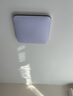 四季沐歌（MICOE）照明 卧室灯led吸顶灯现代简约灯具客厅灯饰书房阳台餐厅灯薄款 64W 白荣耀方50CM三色适15-20平 实拍图