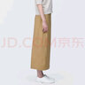 无印良品（MUJI）女式 麻混 弹力 直筒裙 长半身裙女春款裙子半裙 中长裙 女装 米色 S (155/62A) 实拍图