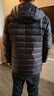 京东京造【air+零压羽绒】轻薄羽绒服男外套冬连帽白鸭绒 曜石黑M 实拍图