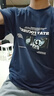 棉致纯棉短袖T恤男夏季款宽松凉感半袖上衣美式体恤潮流男装 藏青 2XL 【145-165斤】 实拍图
