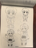 佳茉线稿描摹本儿童战舰飞船临摹漫画白描涂色动漫控笔基础绘画线描素描画本画册大全4本装 实拍图