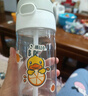 膳魔师（THERMOS）塑料杯tritan材质成人儿童学生吸管水杯子小黄鸭联名款 绿色420ml 实拍图
