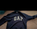 Gap男女装字母印花大logo圆领抓绒卫衣609136简约经典款 黑色 185/108A(XXXL) 亚洲尺码 实拍图
