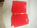 浪莎（LangSha）纯棉男士大红平角内裤红色本命年中腰全棉短裤头马年秋冬四角裤男 100%棉2条大红平角款 3XL /185码（建议150-180斤） 实拍图