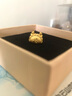 喜上眉梢足金999黄金吊坠3D硬金一龙蒸饺磨砂转运珠DIY送礼本命年福袋 0.96g 原版一龙蒸饺（不带红绳） 实拍图