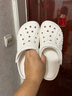 卡骆驰（CROCS）洞洞鞋贝雅女鞋夏季新款凉鞋拖鞋情侣凉拖鞋沙滩鞋男士 10126-100/白色（建议拍小一码） 39-40 (250mm) M7W9 实拍图