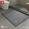 富居地垫 浴室门口防滑脚垫地巾吸水毛巾绒卫生间进门垫40*60cm静苑 实拍图