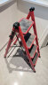 华恺之星梯子家用人字梯子折叠梯凳多功能登高梯爬梯TZ57红四步 晒单实拍图
