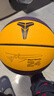 萨达（SIRDAR）正品科比黑曼巴真皮牛皮手感7号5号耐磨学生幼儿园篮球定制刻字 科比篮球】pu纪念款潮流黄紫 七号成人款 实拍图