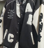 迪伽达棒球服男装春秋新款字母时尚宽松时尚潮牌夹克上衣服外套男士学生 KA38黑色加棉 质量升级 3XL 【150-180斤】 实拍图