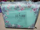 LEELAND礼澜家纺 欧式贡缎提花丝绵镂空床上用品四件套纯棉床单被套4件套 花影丁香紫 1.8/2.0米 床单款 /被套220*240cm 实拍图