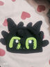 痞幼同款可爱搞怪毛线帽子女秋冬季保暖护耳卡通绿色针织包头帽男 夜煞 57-60 实拍图