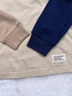 Levi's 李维斯儿童装男童长袖T恤春秋款圆领打底衫百搭撞色插肩袖上衣 焦糖布丁白 150 /72 【建议身高140-152cm】 实拍图