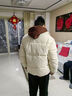 棉致假两件连帽加厚棉服男士冬季新款棉袄羽面包绒服棉衣外套 杏色【2316高品质】 XL 115-135斤 实拍图
