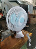 丰驰电风扇迷你学生宿舍床上小风扇桌面大风力床头轻音台式夹扇办公室夹式小型电扇 塑料网 标配1.3米线 实拍图