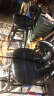 阿雨生活（Aulife） 美式实木创意时尚吧台椅 现代简约欧式复古高脚靠背高吧椅 家用吧台酒吧椅子 68黑木架-魅影黑 实拍图