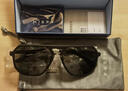 派丽蒙（PARIM）墨镜男防晒大脸显脸小潮酷太阳镜女开车驾驶镜飞行员款眼镜76005 B1P-砂黑色框-黑灰片 实拍图