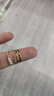 闺蜜学生ins套装个性朋克复古钛钢指环男女时尚戒指 素圈戒指【金色五件套】 实拍图
