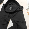 无印良品（MUJI）女式 使用了棉的冬季内衣 U领八分袖T恤 69AD435 秋衣 保暖衣 黑色 L 实拍图