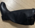 Bata骑士靴女冬季商场新款英伦风牛皮百搭长筒时装靴Y5222DG3 黑色 37 晒单实拍图