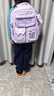 靓宝宝小学生女孩书包三到六儿童大容量一年级二减负护脊女生轻便双肩包 小号紫色(适合1-2年级) 实拍图