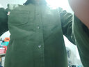 马登工装 美式休闲灯芯绒纯棉长袖衬衫叠穿内搭外套条绒衬衣男秋 军绿 L 实拍图