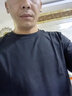 京东京造长袖t恤男5A抑菌新疆棉圆领衣服男装打底衫 黑色 L 实拍图