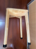 自然元素 凳子家用实木板凳小方凳高凳餐椅子可叠放木凳子客厅茶椅茶凳 【原木色】 单只装 实拍图