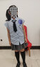 左西女童夏装套装2025新款儿童学院风女孩夏季衬衫百褶裙潮 蓝色 150 实拍图