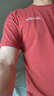 皮尔卡丹（pierre cardin）莫代尔冰丝t恤短袖男简约衣服百搭夏季圆领夏装休闲冰感半袖潮流 8817-223锈红色 XL【120-140斤】 实拍图