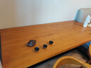 恬梦实木电脑桌台式家用简易书桌简约卧室学习写字桌办公长条桌子 标准版:180*80*75桌面厚5公分 实拍图