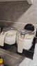 禧天龙玻璃调料盒调料瓶家用调料罐调味罐套装盐罐调味盒4件套带置物架 实拍图