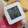 室内温湿度计家用温度计迷你便携数字显示壁挂式温度计室内温度计婴儿房湿度测量 【一个装】白色 实拍图