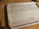 千年恋木 日式木质托盘 原木实木蛋糕点心面包果盘茶盘木碟定制刻字批发 25*18cm方形托盘 实拍图
