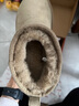 京东京造【Mini厚底】雪地靴女增高时尚斜口短靴加绒羊皮毛一体羚羊棕36 实拍图