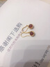 周生生足金G系列玛瑙黄金耳饰 耳坠86127E定价 实拍图