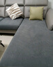 雅鹿家纺 纯色沙发套罩全包浴帽式四季通用型防猫抓弹力沙发笠坐垫套 云感棉深灰【弹力防滑】 单人套宽65-90cm*长65-90cm 实拍图