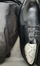 沙驰（SATCHI）男鞋 简约商务皮鞋男正装皮鞋男士皮鞋婚鞋 402082057Z 黑色 38 实拍图