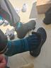 injinji五指袜中筒薄款专业防水泡跑步袜coolmax运动速干脚趾袜子 海军蓝 M(40.5-44) 实拍图