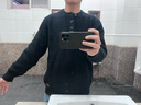 马登工装 美式复古针织亨利衫阿美咔叽竖条纹套头毛衣男春季 黑色 S 实拍图