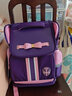 剑桥树儿童书包小学生女孩1-3-6年级减负护脊大容量轻便减压背包双肩包 蝴蝶结A:紫粉色大码 实拍图