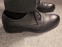 SPIDERKING蜘蛛王皮鞋牛皮男士秋冬商务正装德比系带英伦结婚鞋 黑色加绒 41 实拍图