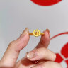 中国黄金（CHINA GOLD）黄金猫眼戒指女时来运转999足金转运珠指环母亲节礼物送妈妈女友 时来运转戒指 约2.8g 晒单实拍图
