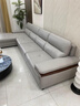 百裕达北欧真皮沙发头层牛皮现代简约大小户型客厅左右贵妃实木转角组合 中厚皮三人位 实拍图