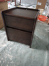 京东京造实木床头柜 天然橡胶木|大容量2抽 卧室收纳柜储物柜 黑胡桃 实拍图
