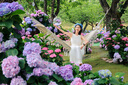 歌力思（ELLASSAY）白色连衣裙夏新款针梭拼接莱赛尔仙女裙气质早春穿搭女 纯净白 M 实拍图