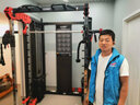 HARISON汉臣龙门架综合训练器史密斯机卧推健身器材80KG杠铃片+腹肌板 实拍图