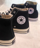 匡威（Converse）官方All Star经典帆布男女高帮休闲运动鞋黑色101010 101010/黑色 45 实拍图