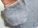 恒源祥圆领针织衫女纯羊毛衫秋冬纯色套头保暖简约内搭上衣打底女装毛衣 烟灰色 XL /175/96A 实拍图